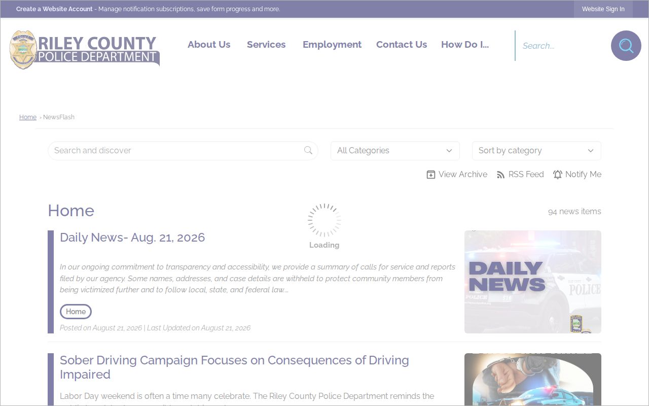 RCPD Daily News St. George recent arrest report interface